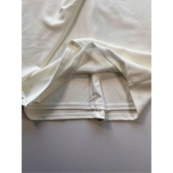 Lulus Westwood Ivory Cream Half Sleeve Sheath Dress Size Large EUC Style HL1249 - Picture 5 of 11